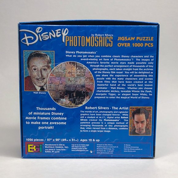 Disney Mickey Mouse Photomosaics 1000 Piece Jigsaw Puzzle by Buffalo Games - Picture 4 of 4